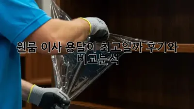원룸 이사, 용달이 최고일까? 후기와 비교분석!